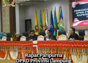 DPRD Lampung Gelar Paripurna Pemandangan Umum Fraksi Atas Raperda Perubahan APBD 2026