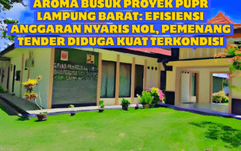Aroma Busuk Proyek PUPR Lampung Barat: Efisiensi Anggaran Nyaris Nol, Pemenang Tender Diduga Kuat Terkondisi