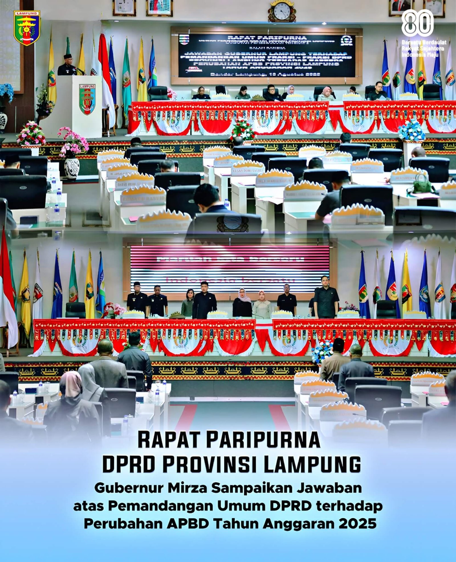 Jawab Pandangan Umum Fraksi, Gubernur Mirza Tegaskan P-APBD 2025 Disusun Kolaboratif dan Berpihak pada Rakyat