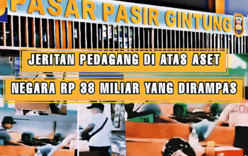 PUNGLI PASAR GINTUNG: Jeritan Pedagang di Atas Aset Negara Rp 38 Miliar yang Dirampas